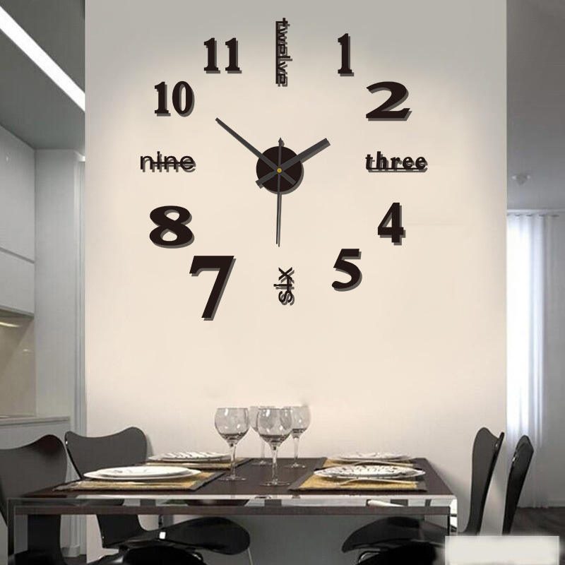 Orologio da Parete 3D Fai-da-Te con Adesivi