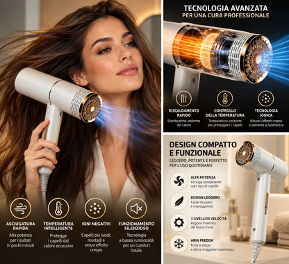 Dysan™ - Asciugacapelli ad ioni potente